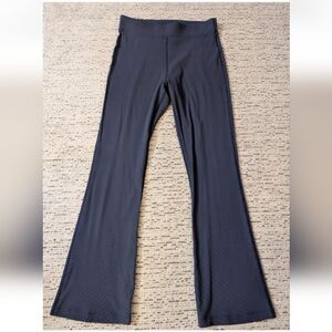 Outdoor Voices Navy Ribbed High Waisted Crop Flare Pant